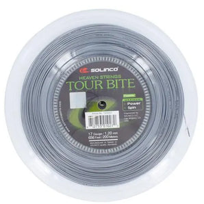 Tour Bite 17G 1.20MM Reel Tennis String Silver-Strings-Solinco-SOLTB17R-Tennis Express