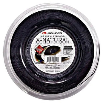 X-Natural Tennis String Reel Black-Strings-Solinco-SOLXNATR-16-Tennis Express