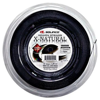 X-Natural Tennis String Reel Black-Strings-Solinco-SOLXNATR-17-Tennis Express