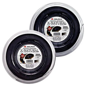 X-Natural Tennis String Reel Black-Strings-Solinco-SOLXNATR-X-Tennis Express