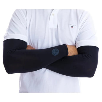 Sun Protection Shoulder Wrap Plain Logo-Accessories-Sparms-SP-SHAW-PL-S21-bk-5-Tennis Express
