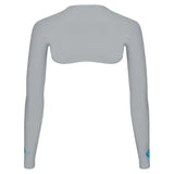 Sun Protection Shoulder Wrap Plain Logo-Accessories-Sparms-SP-SHAW-PL-S21-gry-2-Tennis Express