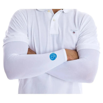 Sun Protection Shoulder Wrap Plain Logo-Accessories-Sparms-SP-SHAW-PL-S21-wht-5-Tennis Express