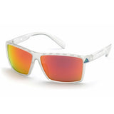 Men's Active Mirror Sunglasses Crystal and Brown-Accessories-Adidas-SP0010-6326G-Tennis Express