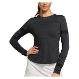 Women's Pacer Long Sleeve Tennis Top,Apparel,Lija,Black,XS,Tennis Express,SS-1587BW-B