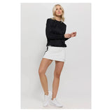 Women's Post Game Tennis Pullover-Apparel-Lija-SS-1861BWS23-bk-5-Tennis Express