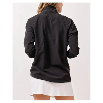 Women's Nevo Etoile Tennis Jacket-Apparel-Lija-SS-6505BWS23-bk-4-Tennis Express