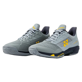 Men's Power Cushion Ad-Accel Tennis Shoes Gray and Yellow, Yonex, Gray/Yellow, Tennis Express, STAACMAGY-U26-GRAY-YELLOW-1