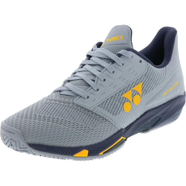 Men's Power Cushion Ad-Accel Tennis Shoes Gray and Yellow, Yonex, Gray/Yellow, Tennis Express, STAACMAGY-U26-GRAY-YELLOW-2