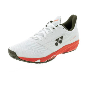Men's AD-ACCEL Tennis Shoes White and Orange-Footwear-Yonex-STAACWO-F25-Tennis Express