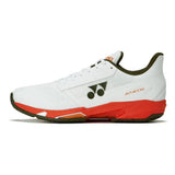 Women's AD-ACCEL Tennis Shoes White and Orange-Footwear-Yonex-STAAWWO-F25-1-Tennis Express
