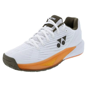 Women's ECLIPSION 5 Tennis Shoes White and Orange-Footwear-Yonex-STE5LWO-F25-Tennis Express