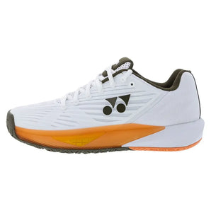 Women's ECLIPSION 5 Tennis Shoes White and Orange-Footwear-Yonex-STE5LWO-F25_1-Tennis Express