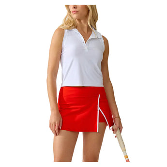 Women's Rally Tennis Polo Tank White,Apparel,Bobbe,,,Tennis Express,STFF-RPT-5001-5