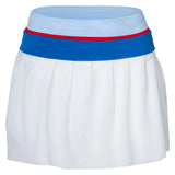 Women's Slice Tennis Skort White and Azure,Apparel,Bobbe,White/Azure,XS,Tennis Express,STFF-SS-2111-1