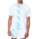 Men's Luca Pique Tennis Top-Apparel-Sergio Tacchini-STS25M51102-S25-White-Tennis Express