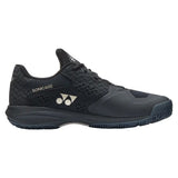 Women's Power Cushion SONICAGE Tennis Shoes Black and Mocha Gray,Footwear,Yonex,,,Tennis Express,STSCLABKMGR-2