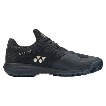Women's Power Cushion SONICAGE Tennis Shoes Black and Mocha Gray,Footwear,Yonex,,,Tennis Express,STSCLABKMGR-2