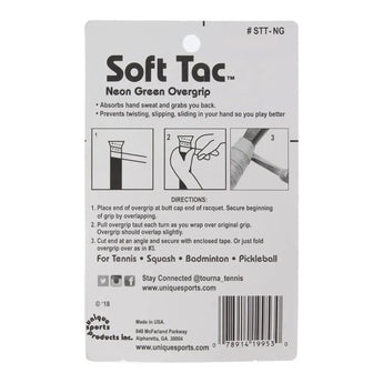 Soft Tac Tennis Overgrip-Accessories-Tourna-STT__NY_NEON_GREEN-Tennis Express