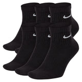 Unisex Everyday Training Ankle Socks Black and White,Socks,Nike,Black/White,S,Tennis Express,SX7669-010