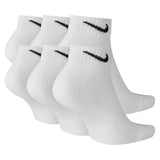 Unisex Everyday Cushioned Training Low Socks (6 Pairs) White and Black,Socks,Nike,,,Tennis Express,SX7672-100_2