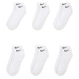 Unisex Everyday Cushioned Training Low Socks (6 Pairs) White and Black,Socks,Nike,,,Tennis Express,SX7672-100_3