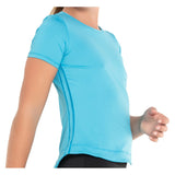 Girls' Dynamic High-Low Short Sleeve Tennis Top, Lucky In Love, Tennis Express, T188-BBS23-2