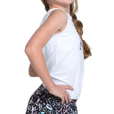 Girls' Love Letter Tie Back Tennis Tank White-Apparel-Lucky In Love-T211-Z95110H24-1-Tennis Express
