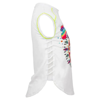 Girls' Tennis Muscle Tank-Apparel-Lucky In Love-T216-BU20-2-Tennis Express