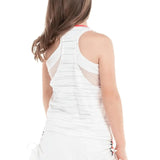 Girls' Palm Line Layer Tennis Tank White-Apparel-Lucky In Love-T225-N28110H22-2-Tennis Express