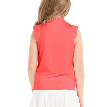 Girls' Pleat Me Up Tennis Tank-Apparel-Lucky In Love-T233-647-1-Tennis Express
