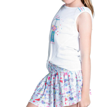 Girls' Gumball Tennis Tank Multicolor-Apparel-Lucky In Love-T261-89B955-1-Tennis Express
