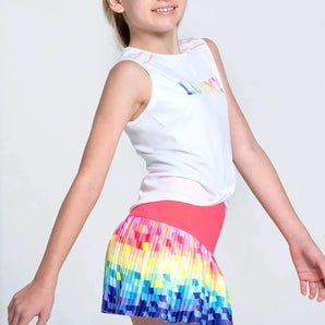 Girls'Love In Color Tennis Tank Rainbow-Apparel-Lucky In Love-T261-Z91926F24-2-Tennis Express