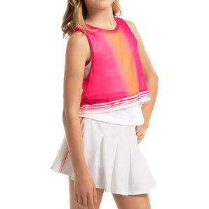 Girl's Shockin' Radiance Tennis Tank Shocking Pink-Apparel-Lucky In Love-T266-X48645U24-Tennis Express