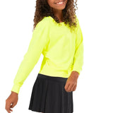 Girls' Hype Tennis Long Sleeve-Apparel-Lucky In Love-T268-B-2-Tennis Express