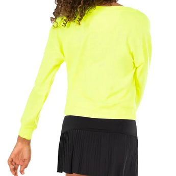 Girls' Hype Tennis Long Sleeve-Apparel-Lucky In Love-T268-B-3-Tennis Express