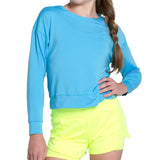 Girls' Hype Tennis Long Sleeve-Apparel-Lucky In Love-T268-B447-Tennis Express