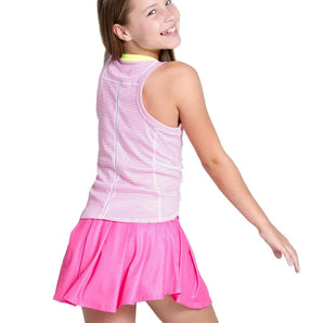 Girls' Victory Streak Tennis Tank Pink-Apparel-Lucky In Love-T269-11A648S25-1-Tennis Express