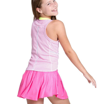 Girls' Victory Streak Tennis Tank Pink-Apparel-Lucky In Love-T269-11A648S25-1-Tennis Express