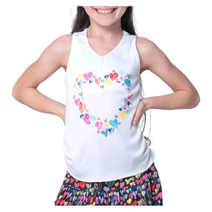 Girls' Thumbprint Hearts Tennis Tanks Mulberry-Apparel-Lucky In Love-T277-57E955F25-1-Tennis Express
