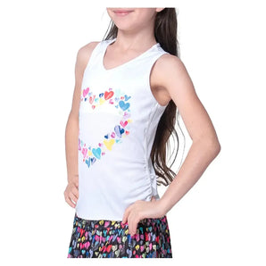 Girls' Thumbprint Hearts Tennis Tanks Mulberry-Apparel-Lucky In Love-T277-57E955F25-Tennis Express