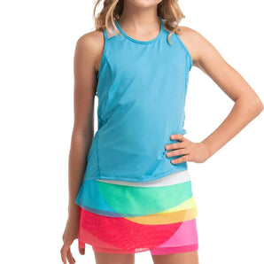 Girl's Tiebreak Tennis Tank Parrot-Apparel-Lucky In Love-T283-447-2-Tennis Express