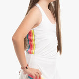 Girl's Prisma Stripe Tennis Tank Rainbow-Apparel-Lucky In Love-T288-926U24-2-Tennis Express