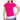 Girls' Hip To It Short Sleeve Tennis Top Shocking Pink-Apparel-Lucky In Love-T294-645F24-Tennis Express
