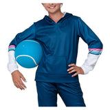Girls' Good Vibes Fleece Tennis Hoodie Navy-Apparel-Lucky In Love-T297-31E400F25-Tennis Express