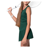 Girls' Mia Tennis Tank With Bra Team Green, Lucky In Love, Tennis Express, T299-300-2