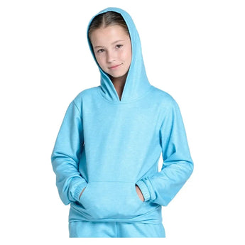Girls' Heather Tennis Hoodie-Apparel-Lucky In Love-T303-S2557A410-2-Tennis Express