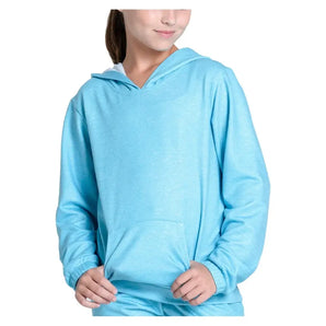 Girls' Heather Tennis Hoodie-Apparel-Lucky In Love-T303-S2557A410-Tennis Express