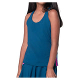 Girls' Chroma Stripe Tennis Tank Navy-Apparel-Lucky In Love-T307-400F25-Tennis Express