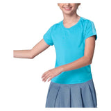 Girls' Boxy Short Sleeve Tennis Top Ocean-Apparel-Lucky In Love-T310-410B-Tennis Express